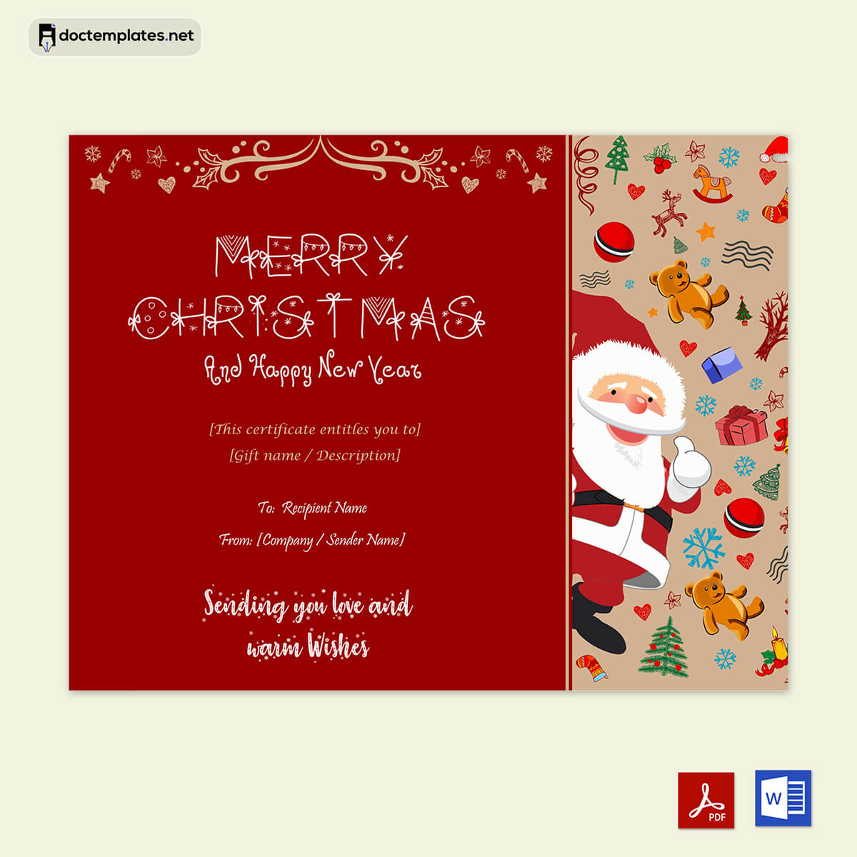Image of Free holiday voucher template
Free holiday voucher template
 03