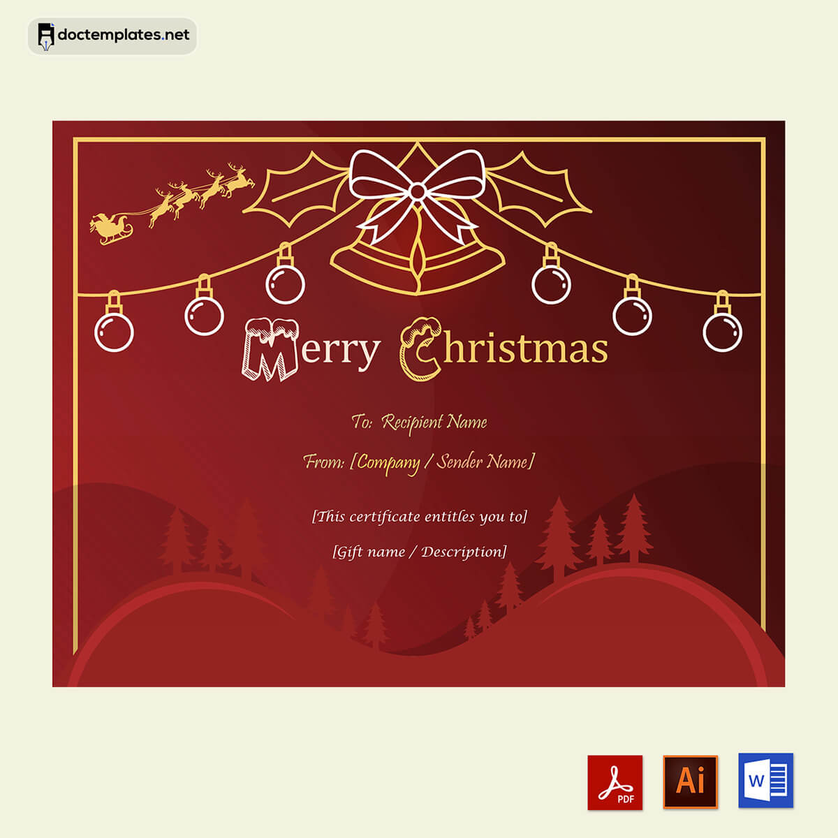 Image of Free holiday voucher template
Free holiday voucher template
01