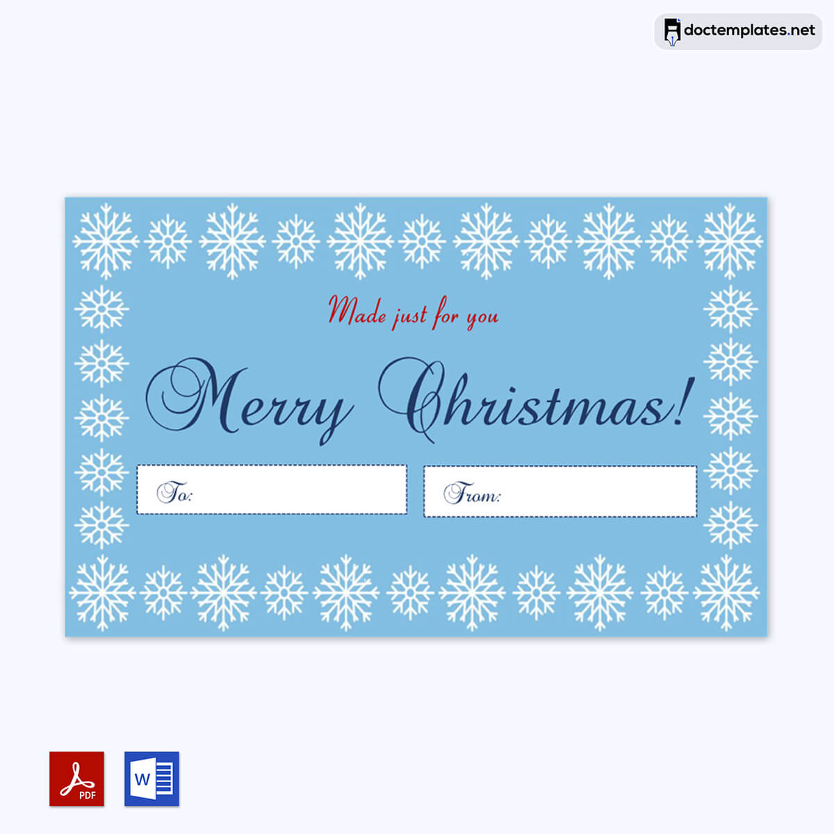 Christmas Gift Tag Template Snow Flakes 2 Preview Image of Free gift Tag template Word
Free gift Tag template Word