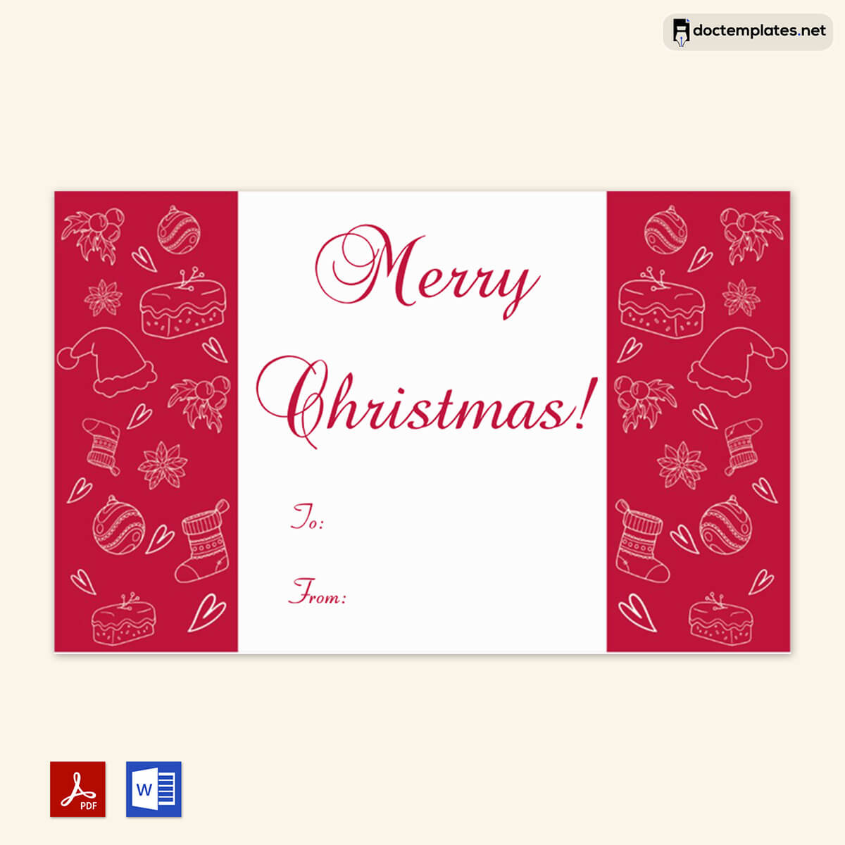 Christmas Gift Tag Template Treat 2 Preview Image of Blank Gift tag Template
Blank Gift tag Template
01