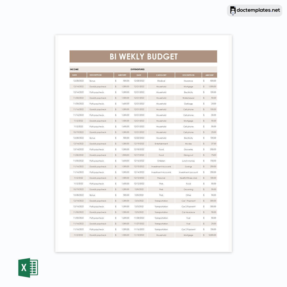 
free weekly budget worksheet pdf