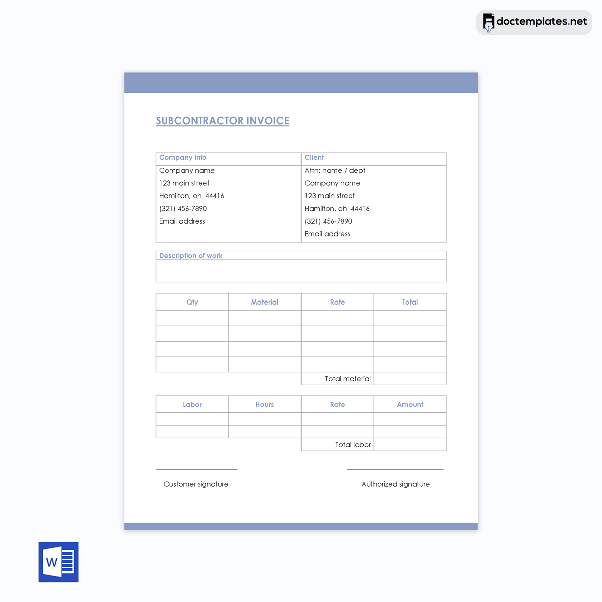free invoice template