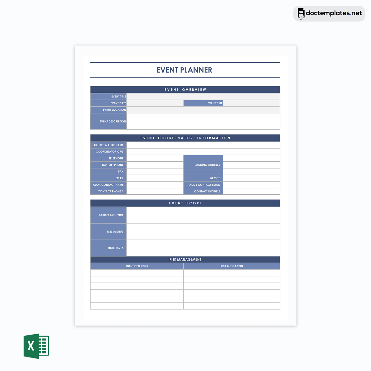  free event planning template excel