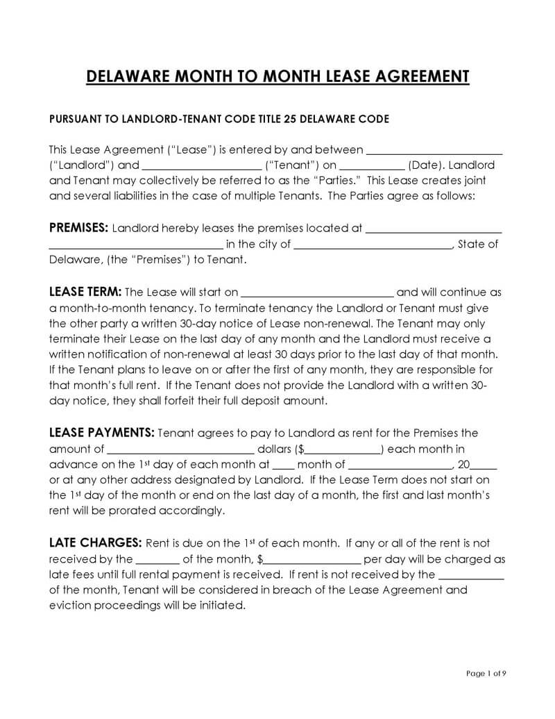 Delaware Month to Month LA Delaware Month to Month LA