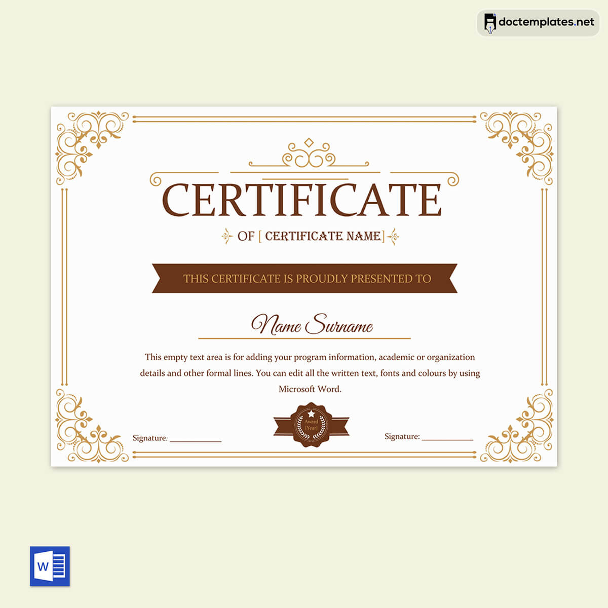 Image of Certificate of Appreciation for event organizer
Certificate of Appreciation for event organizer
