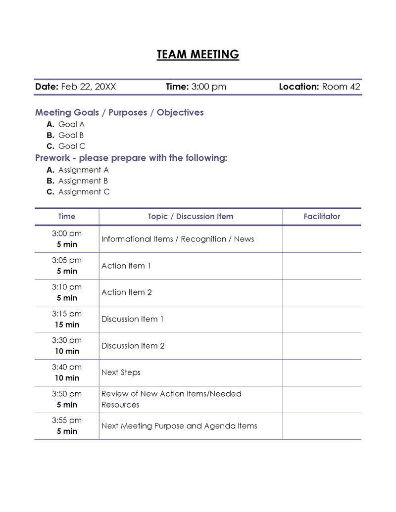 Meeting Agenda 3kp9z1t 10 22 17 formal meeting agenda template free