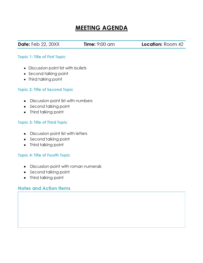 Meeting Agenda 3kp9z1t 10 22 8 team meeting agenda