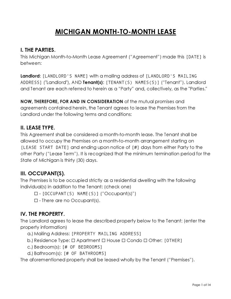 Michigan Month to Month LA Michigan Month to Month LA