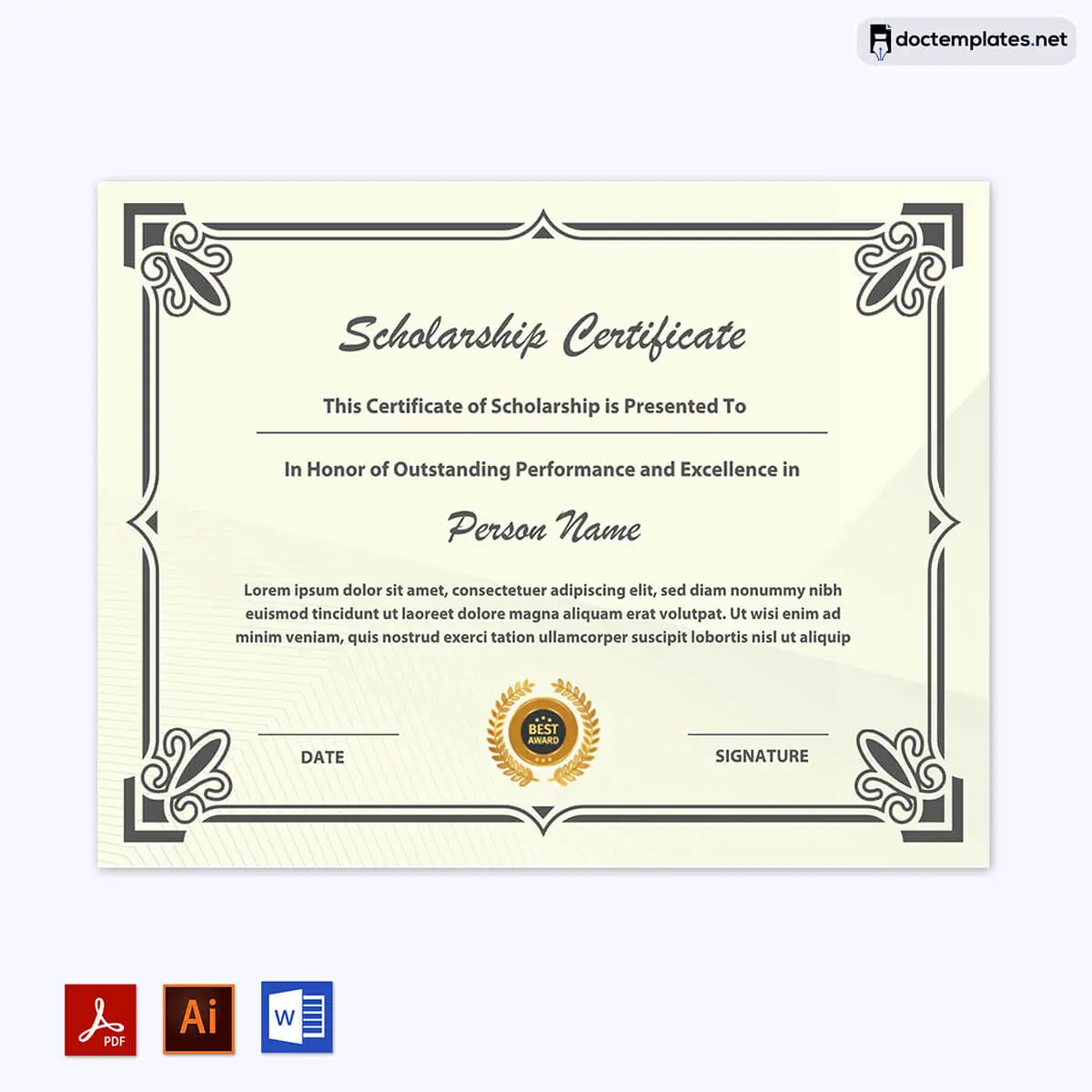 40+ Free Printable Award Certificate Templates (Word | PDF)