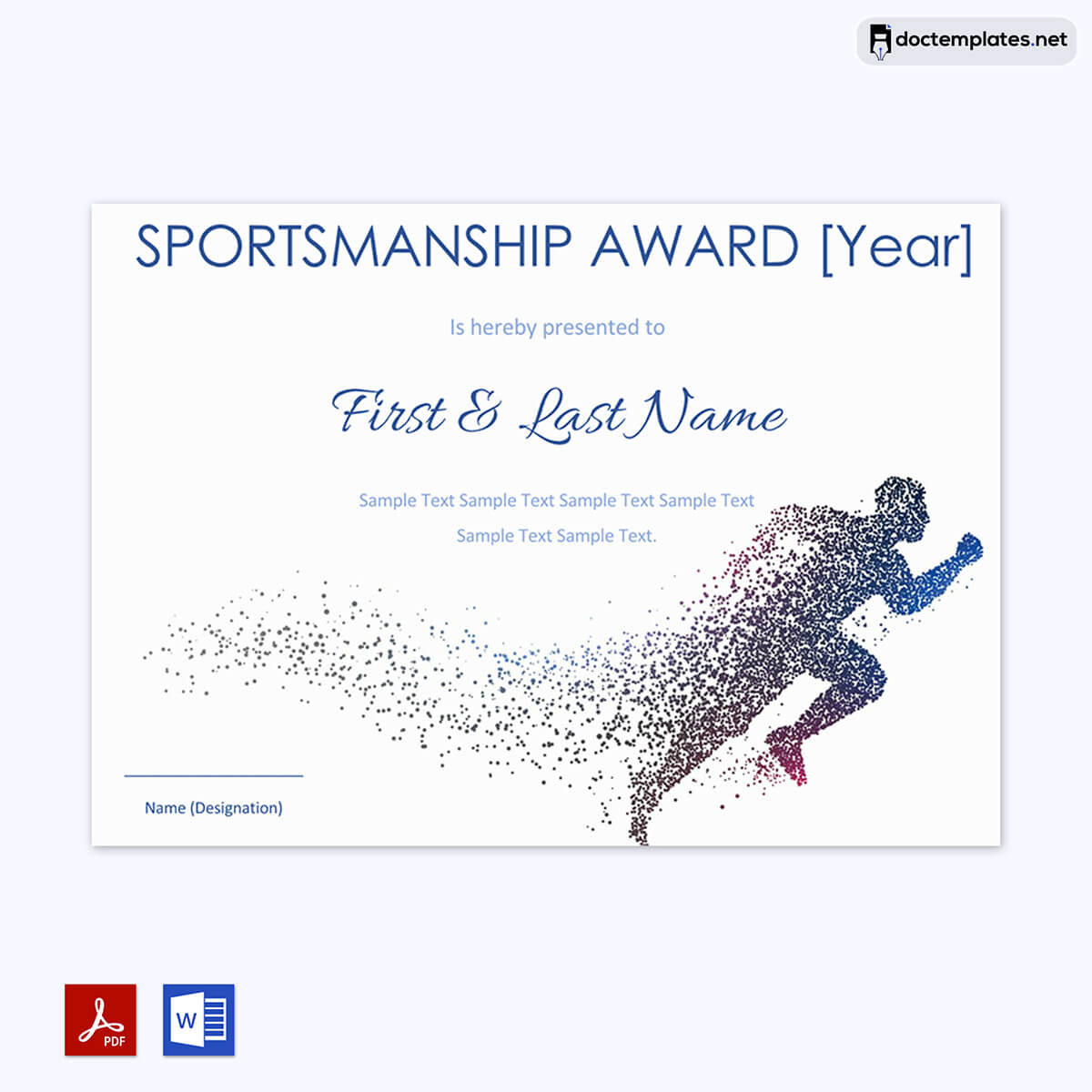Image of Certificate for sports winner
Certificate for sports winner
