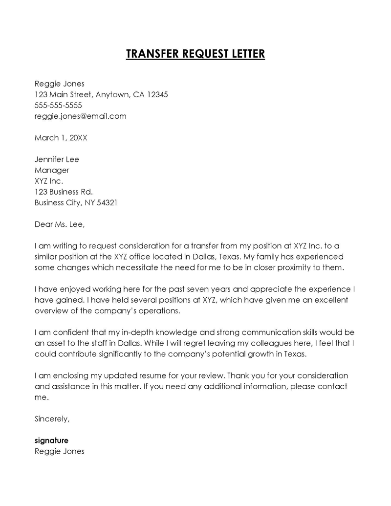 
transfer request mail to manager