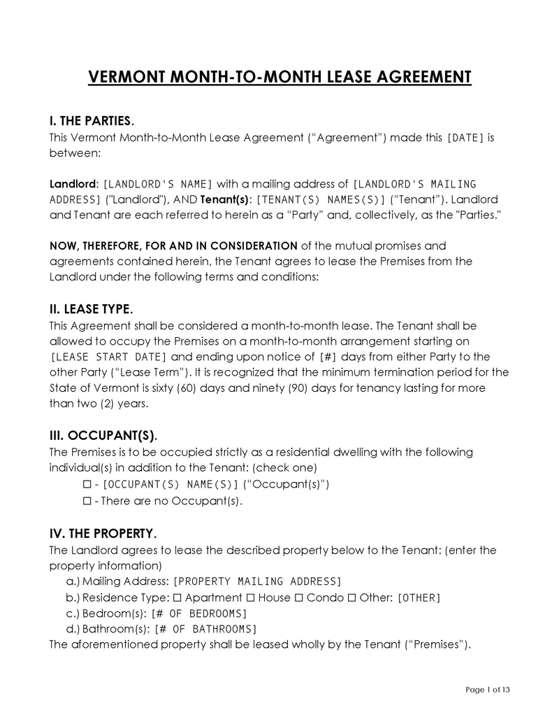 Vermont Month to Month LA Vermont Month to Month LA