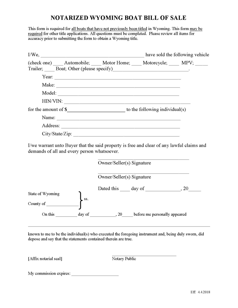 Wyoming-Boat-Bill-of-Sale-Form