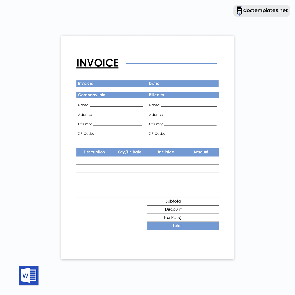 
commercial invoice pdf