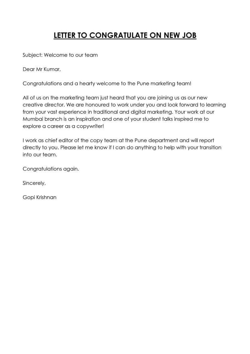 Image of Congratulations letter to student
Congratulations letter to student
