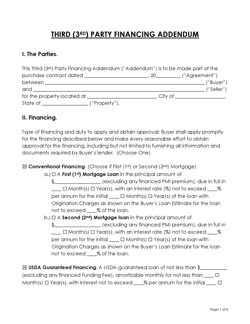  addendum to purchase agreement pdf