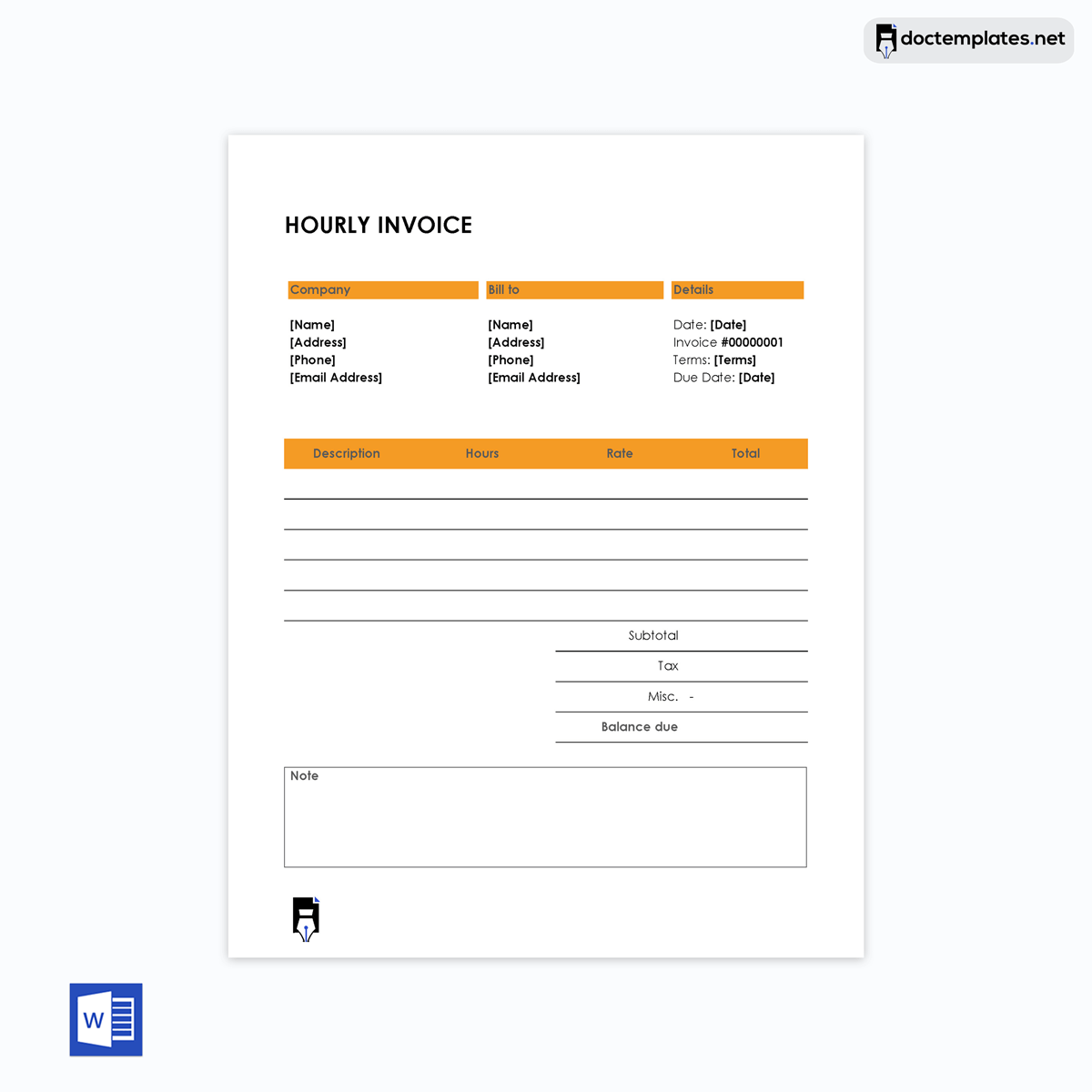  hourly invoice template free-03