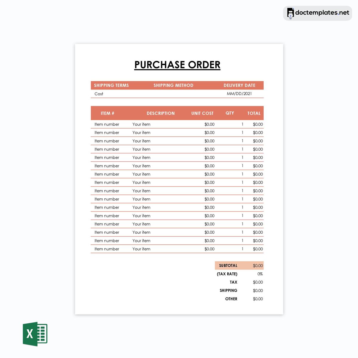 purchase order pdf