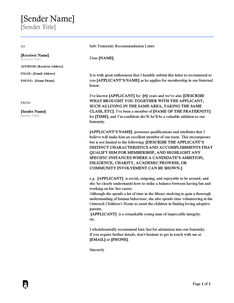 Fraternity Recommendation Letter word 02
