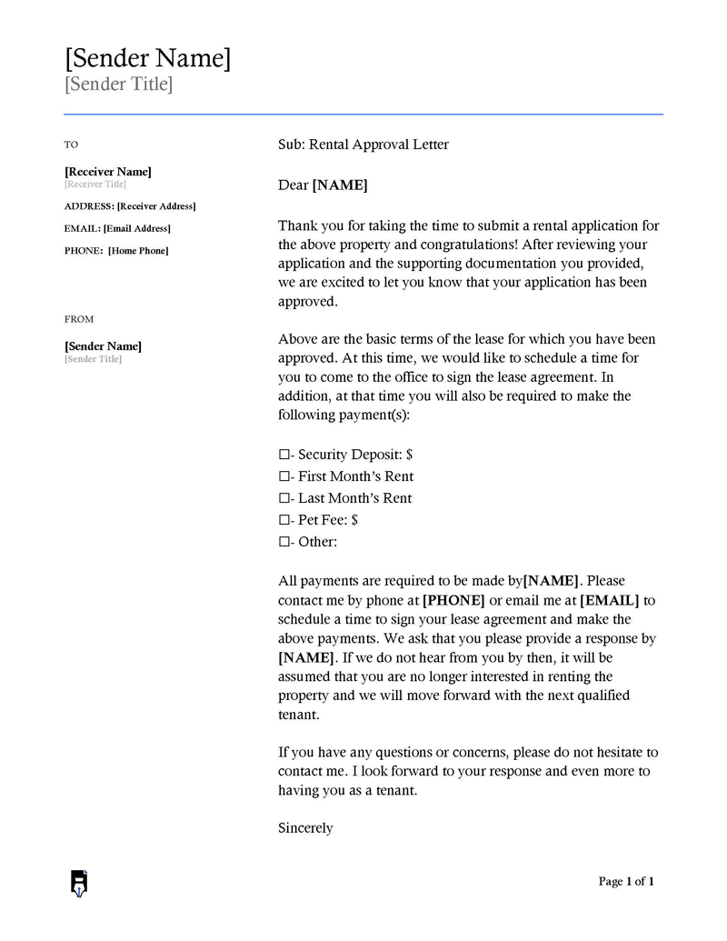 Rental Approval Letter word 05