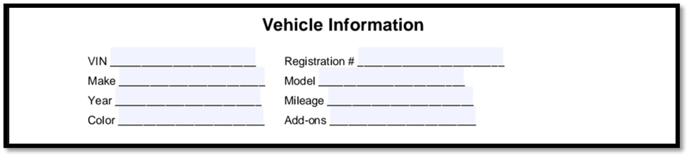 Vehicle information
