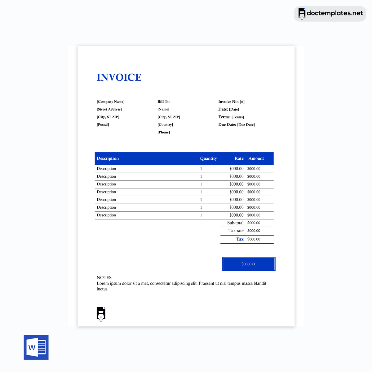 Invoice template PDF
-2