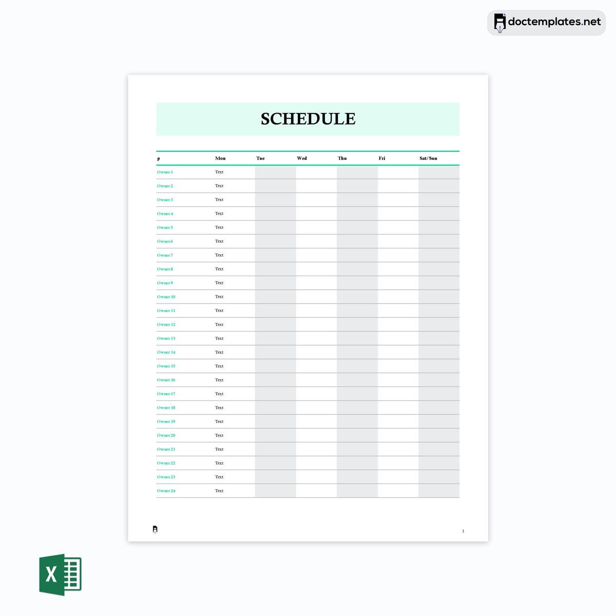 Work schedule template Excel-9
