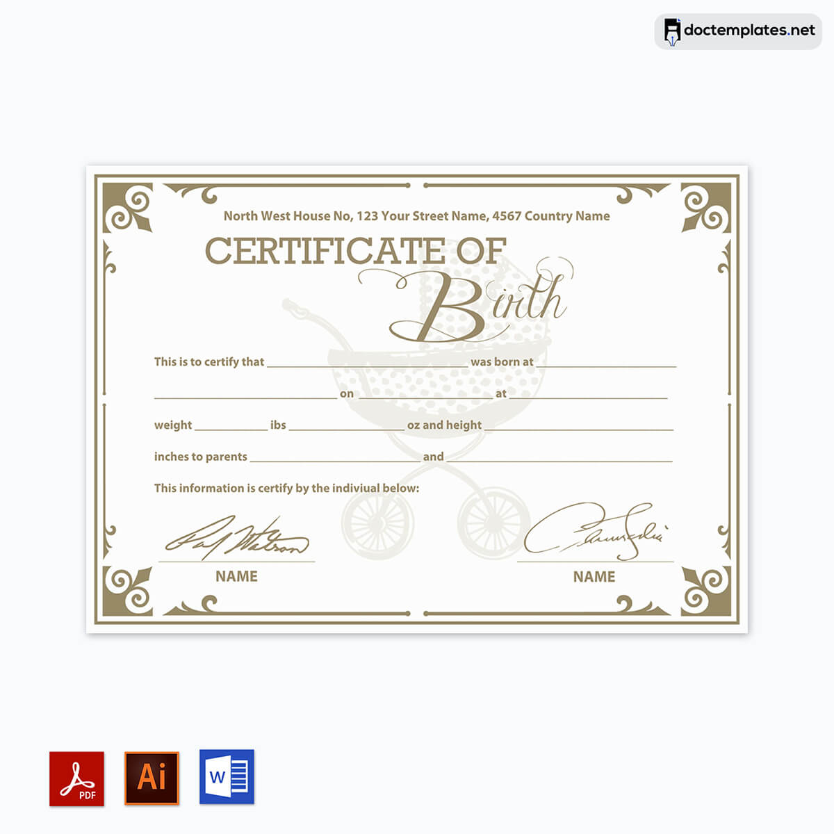 Image of Free birth certificate template
Free birth certificate template
