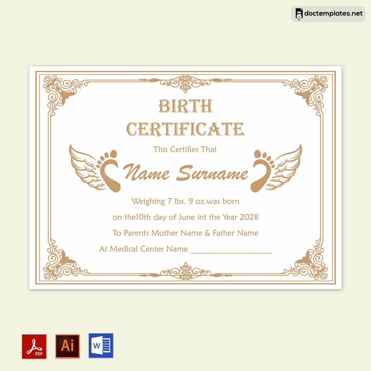 Image of Blank birth certificate PDF
Blank birth certificate PDF
