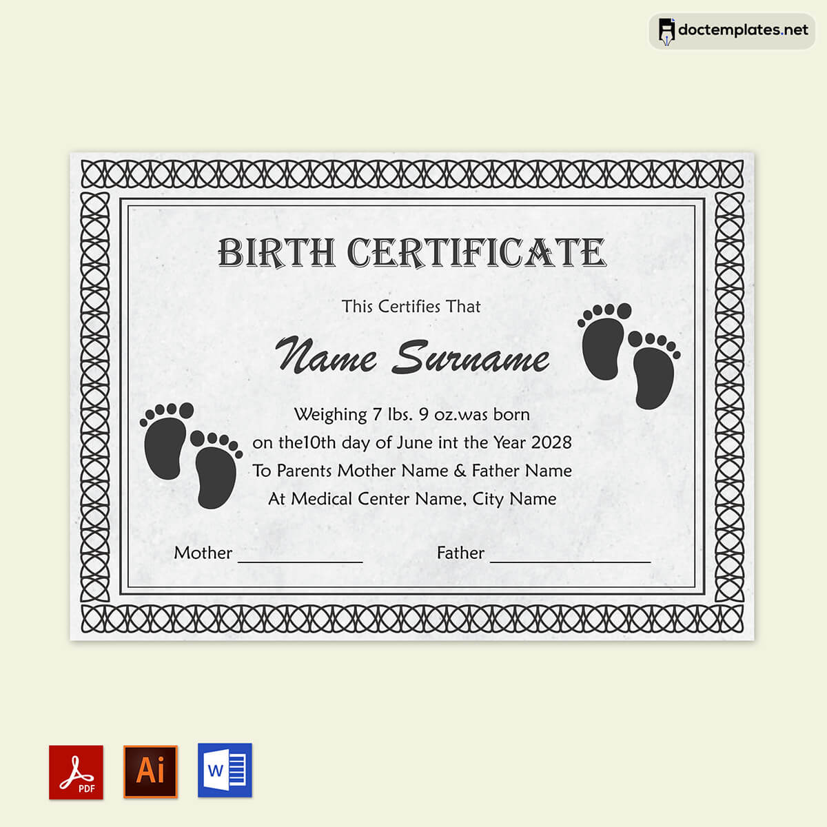 Image of Fillable birth certificate template
Fillable birth certificate template
01