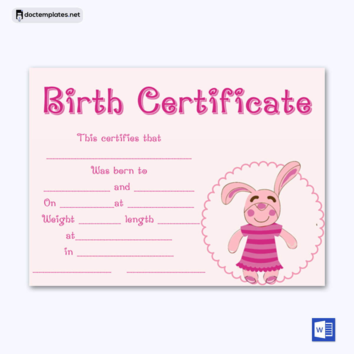 Image of Fillable birth certificate template Fillable birth certificate template 07