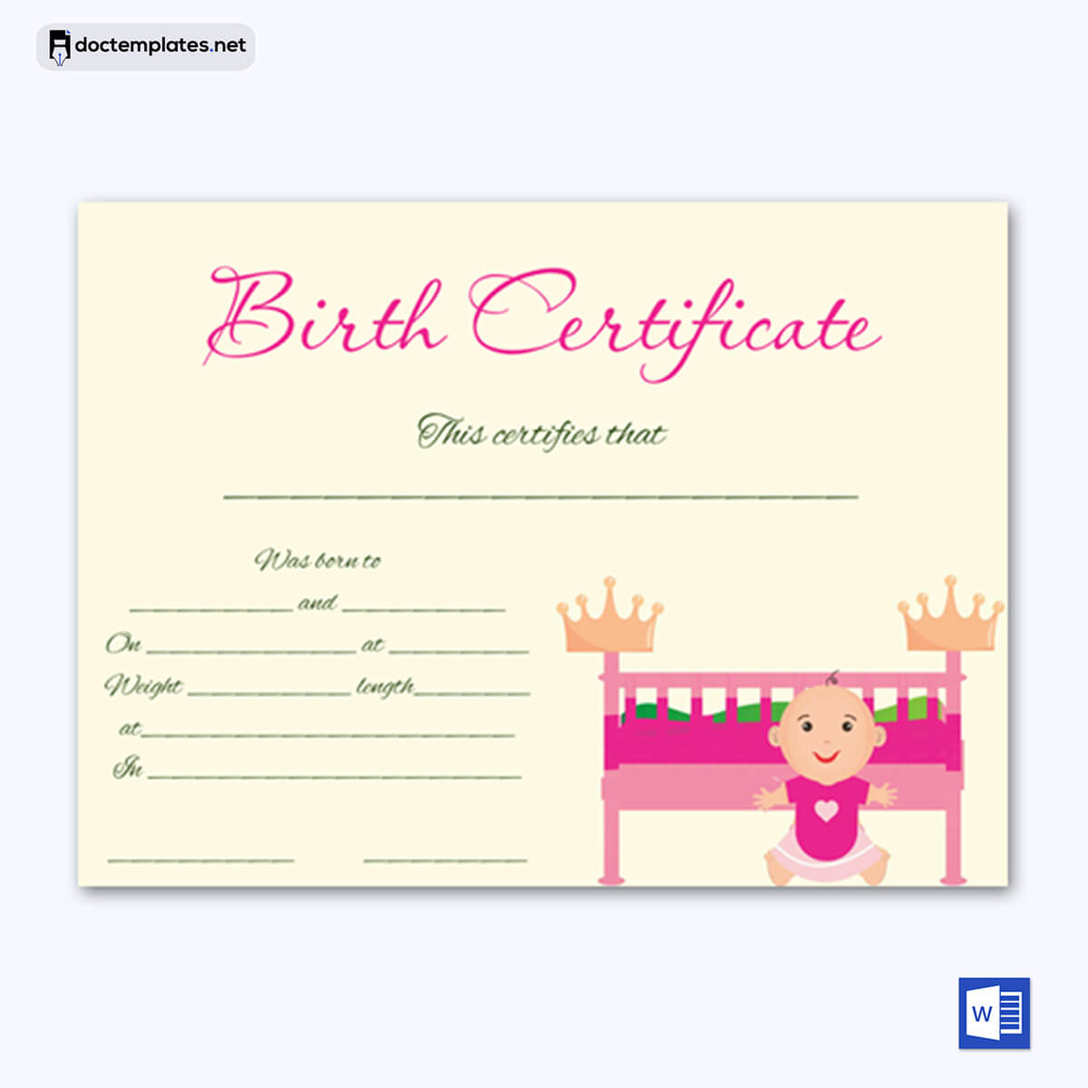 
birth certificate template google docs 06