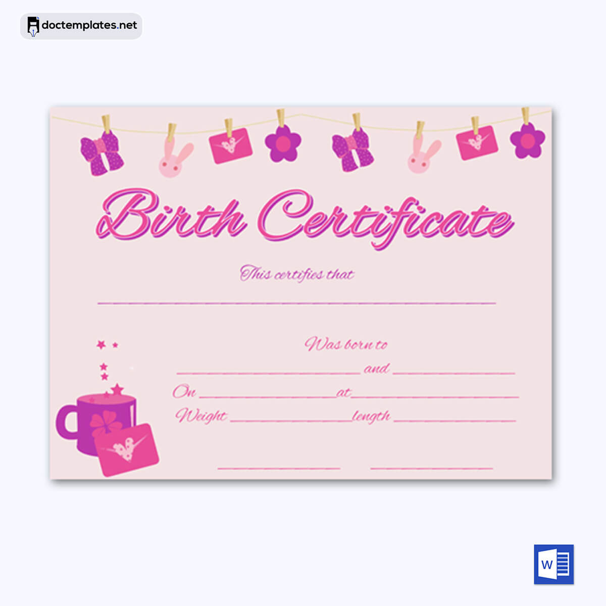 Image of Free birth certificate template
Free birth certificate template
 09