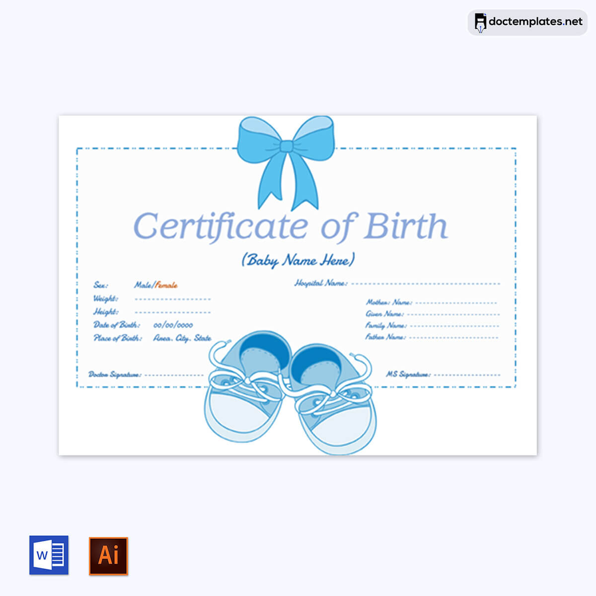 
birth certificate template google docs