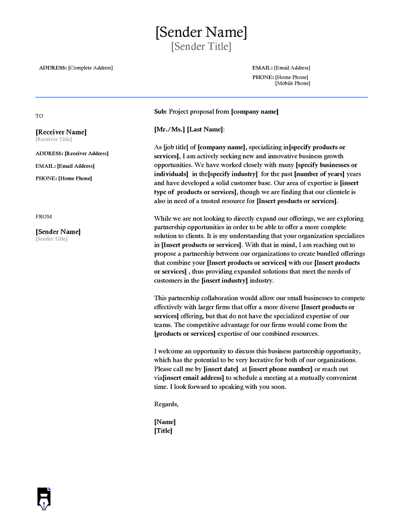 Business proposal letter sample pdf -12