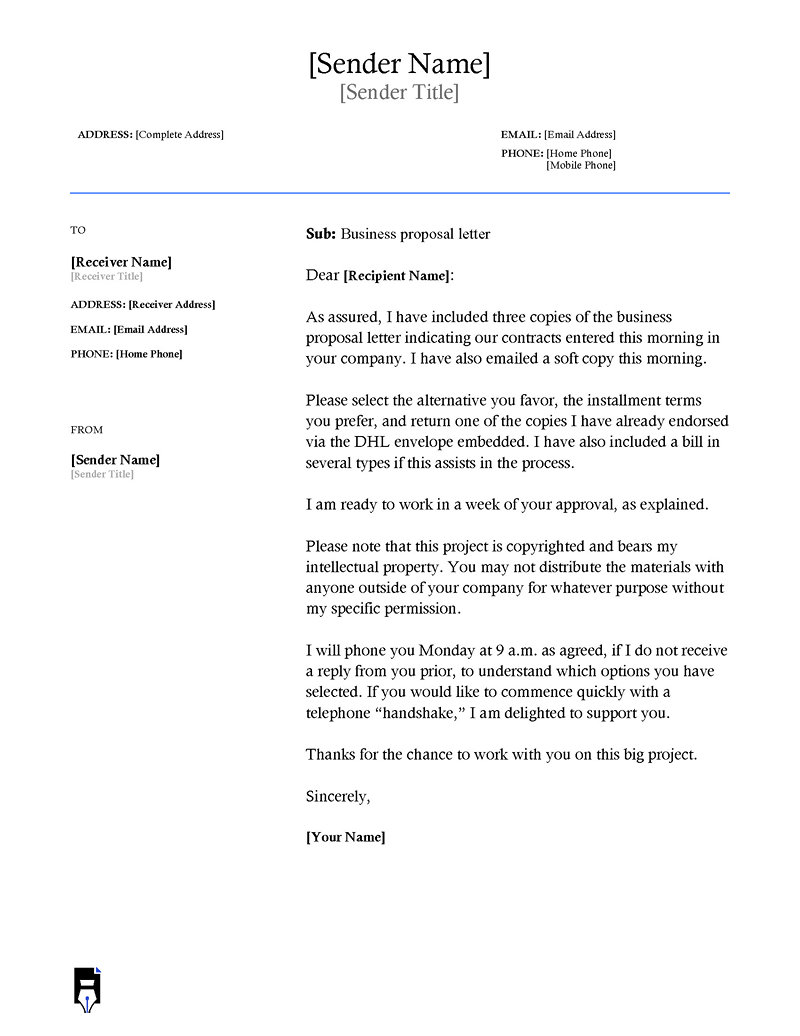 Business proposal letter Sample doc -05