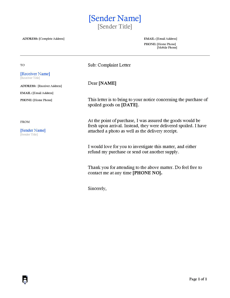 Example Letter Repeat Complaint 24 Complaint Letter Templates (With Step-By-Step Guide)