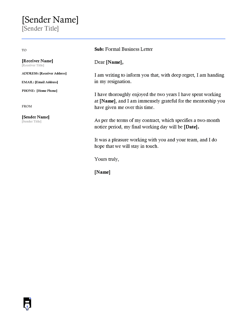Informal business letter format-02