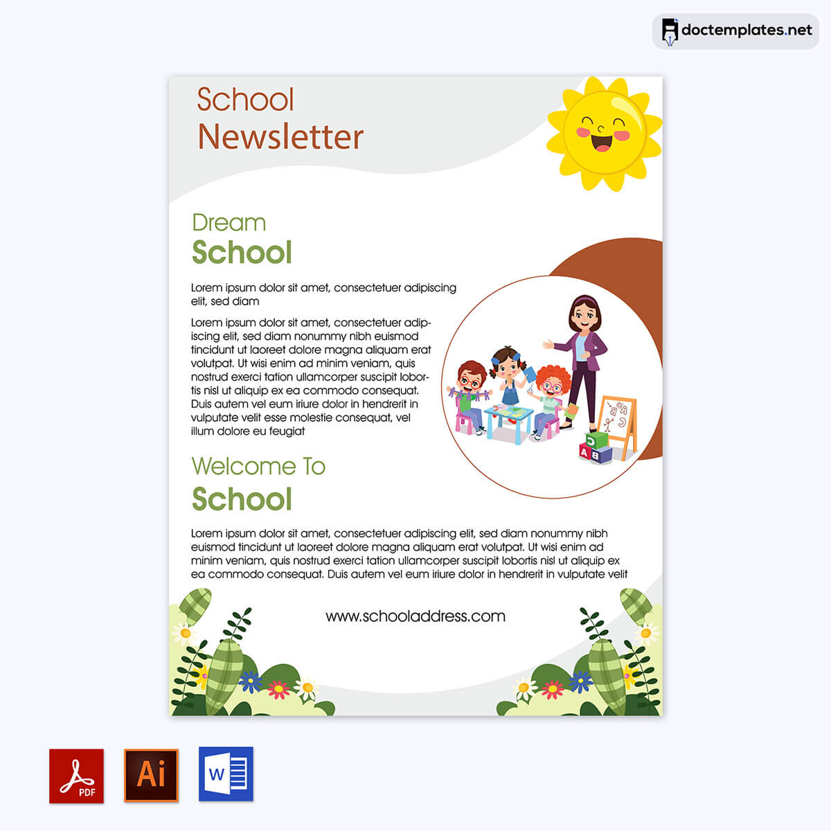 
preschool newsletter template google docs
02