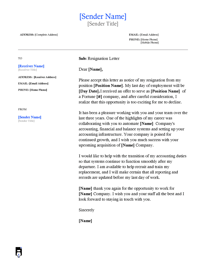 Short resignation letter
-03
