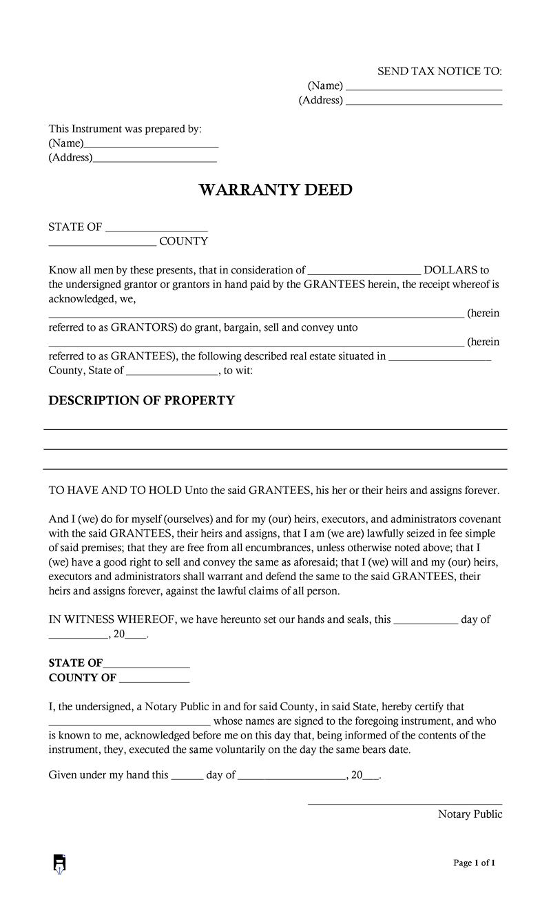 Warranty Form 