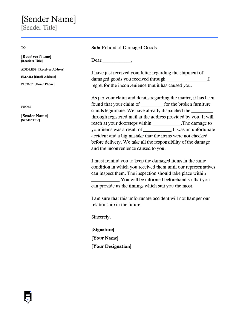 Adjustment letter for complaint-03