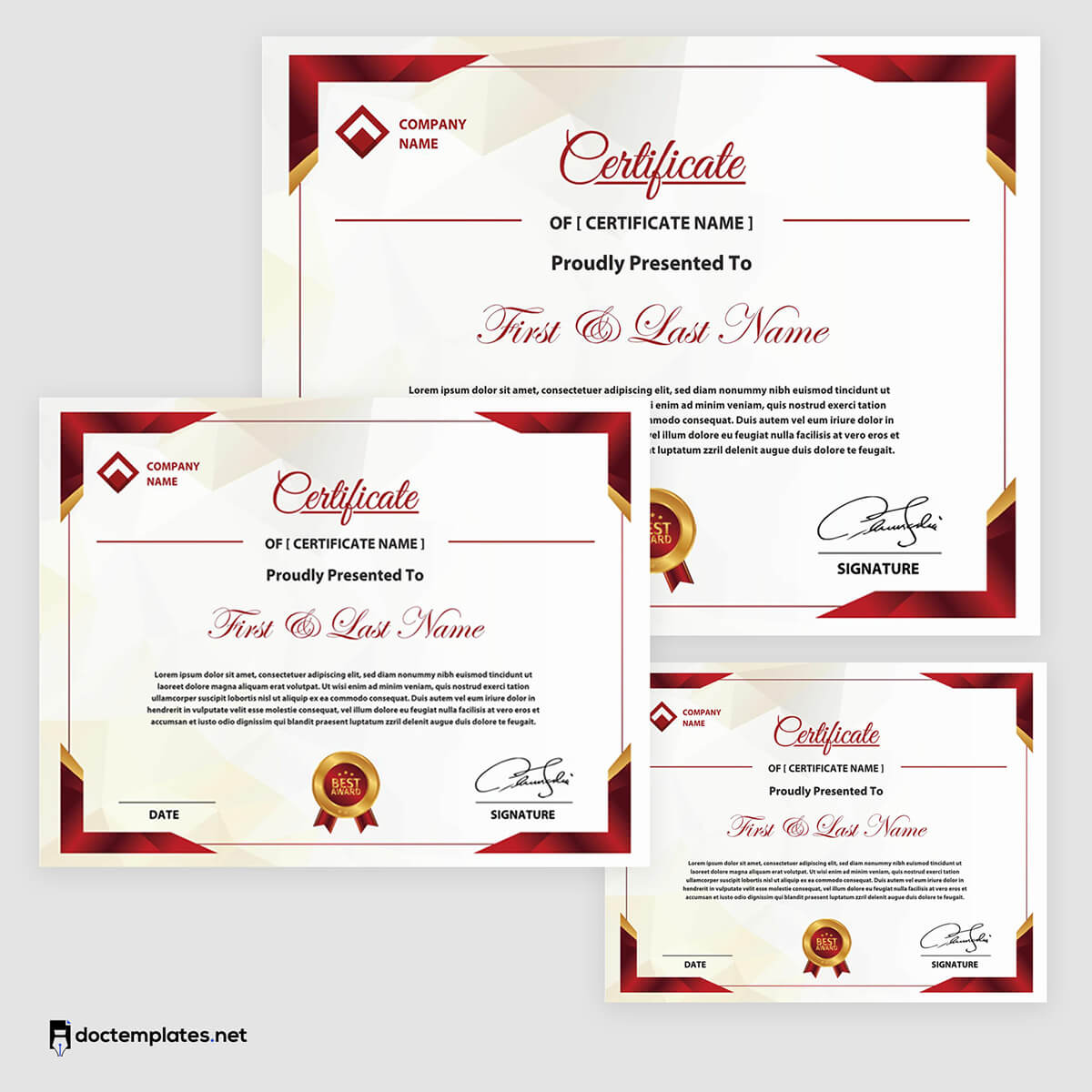 
safety award certificate template free download