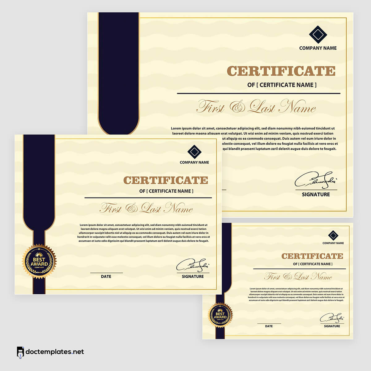 
professional certificate templates - free download
