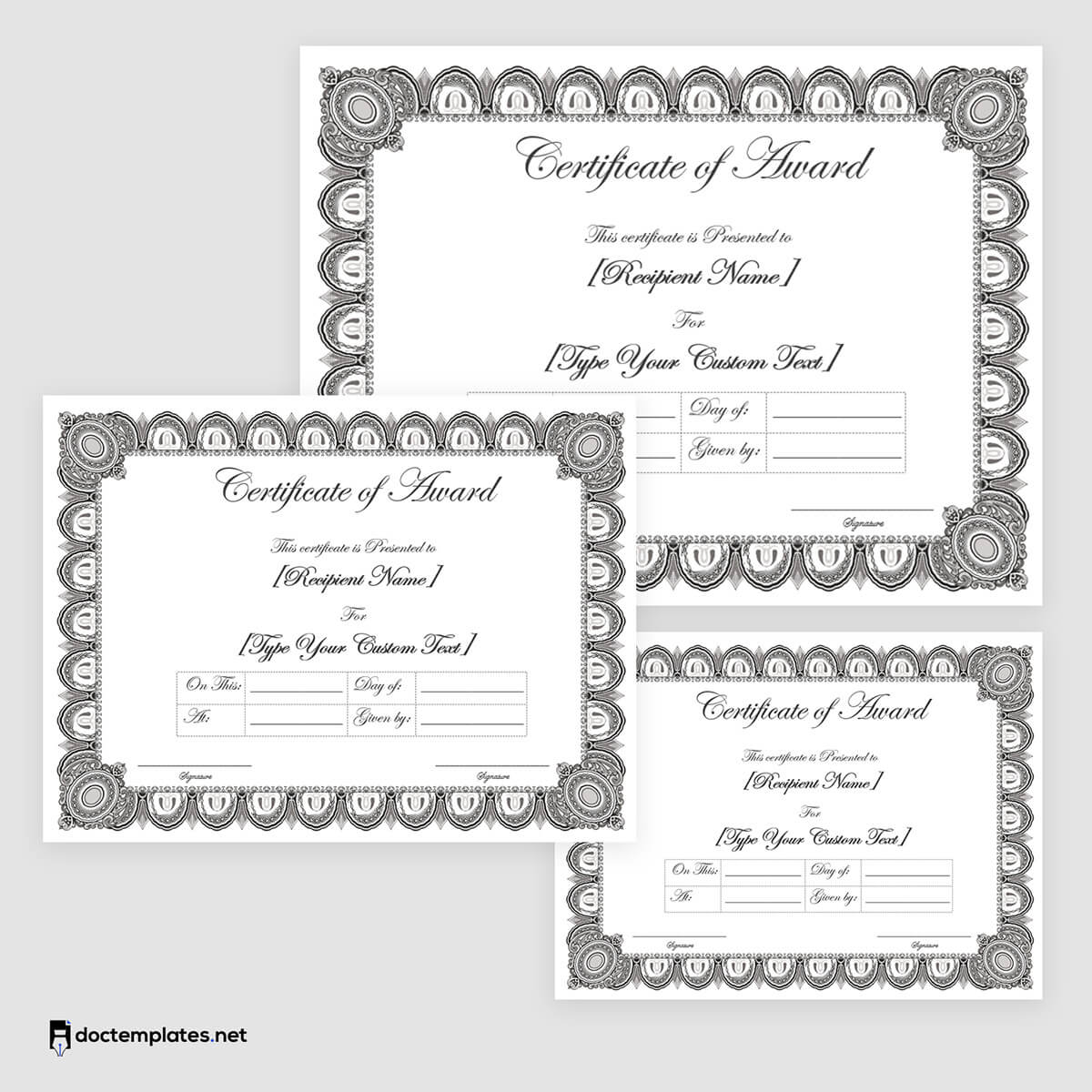 
safety award certificate template free download 01