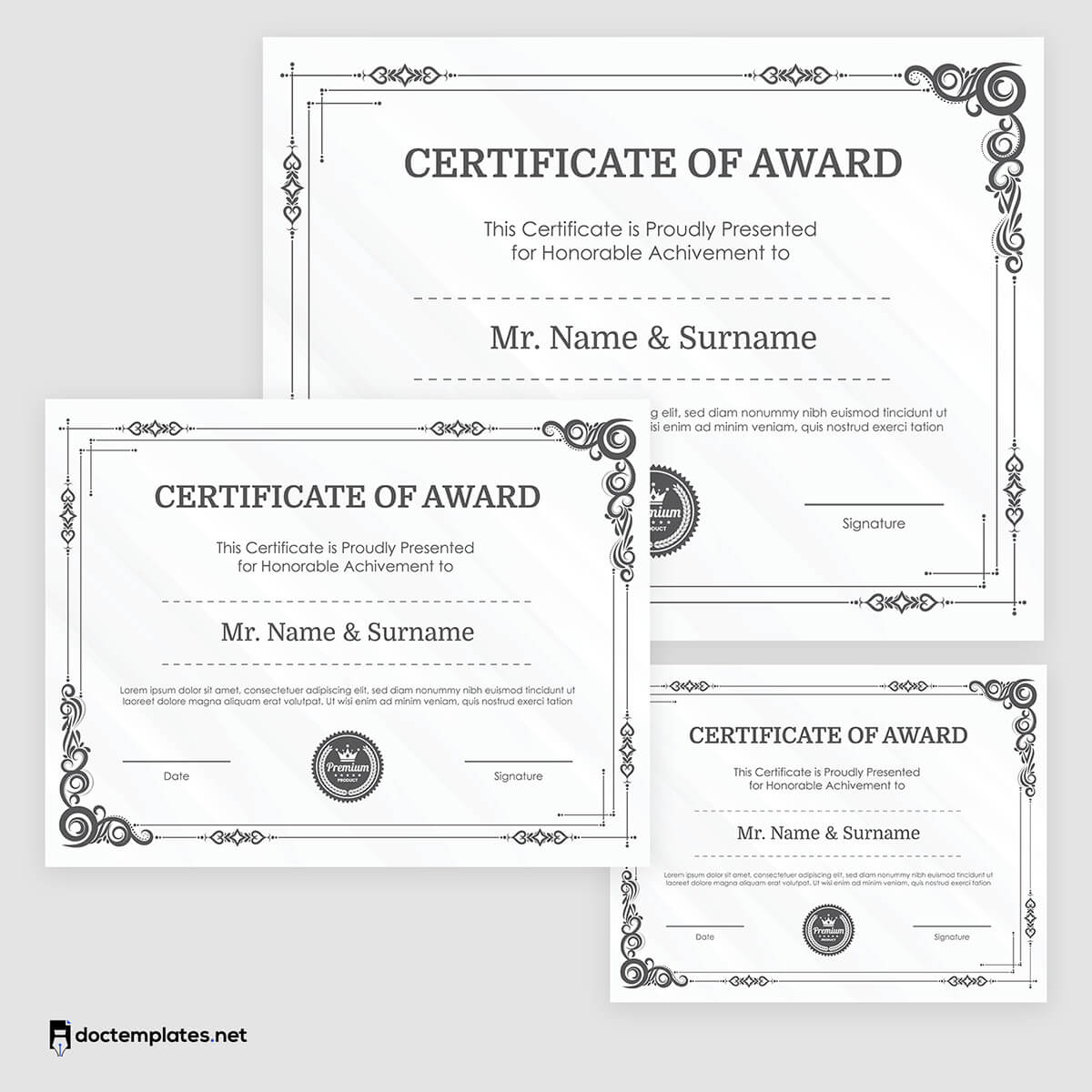 free editable certificate template