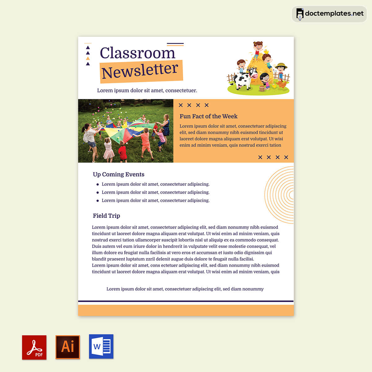 classroom newsletter template free google docs
