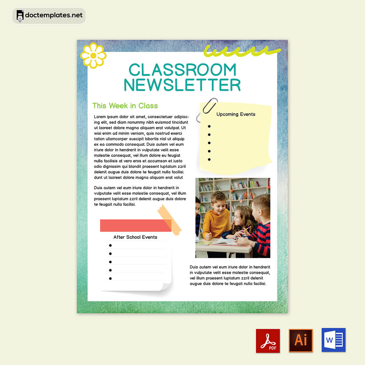 free editable classroom newsletter templates
02
