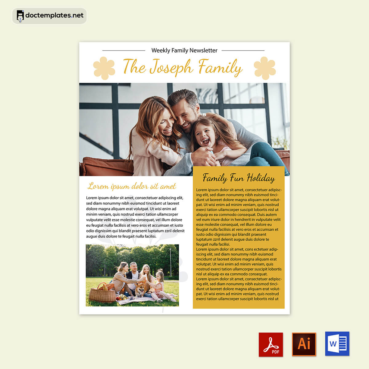 family newsletter app
