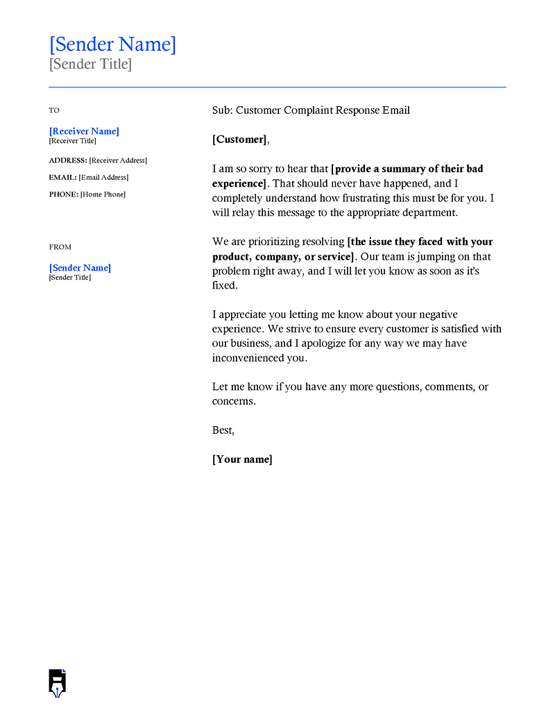 sample email reply to customer complaint-01